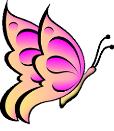 fun butterfly clipart pink wingspan