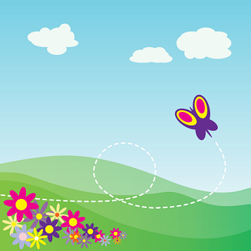 butterfly clipart graphic handwriting on wings