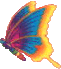 rainbow butterfly graphic