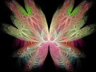 Rainbow fractal butterfly
