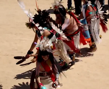 Hopi native american indian ceremonial butterfly dance